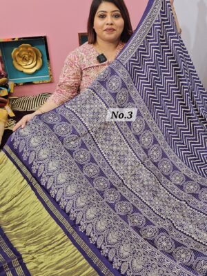 13TH APRIL LIVE - GAZZI MODAL LAGDI PATTA SAREE (NO. 3)