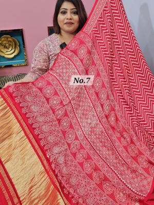 13TH APRIL LIVE - GAZZI MODAL LAGDI PATTA SAREE (NO. 7)
