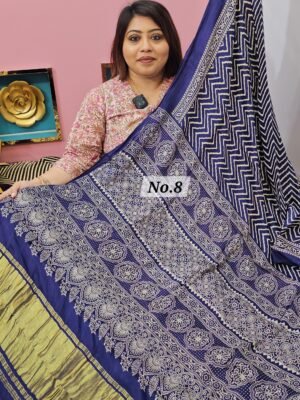 13TH APRIL LIVE - GAZZI MODAL LAGDI PATTA SAREE (NO. 8)