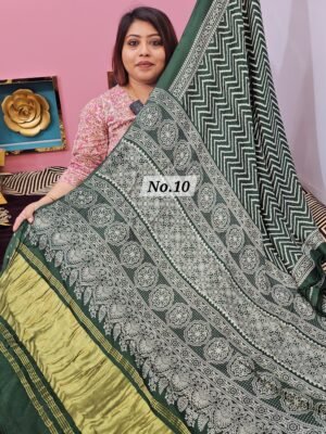 13TH APRIL LIVE - GAZZI MODAL LAGDI PATTA SAREE (NO. 10)