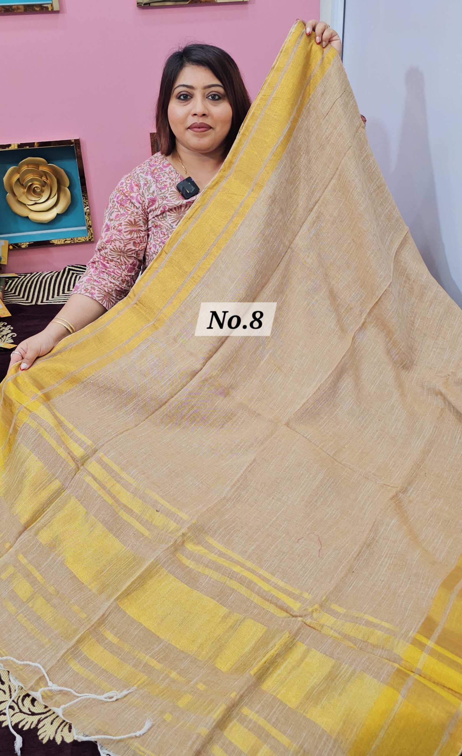 13TH APRIL LIVE - PURE BENGAL HANDLOOM SAREE (NO. 8)