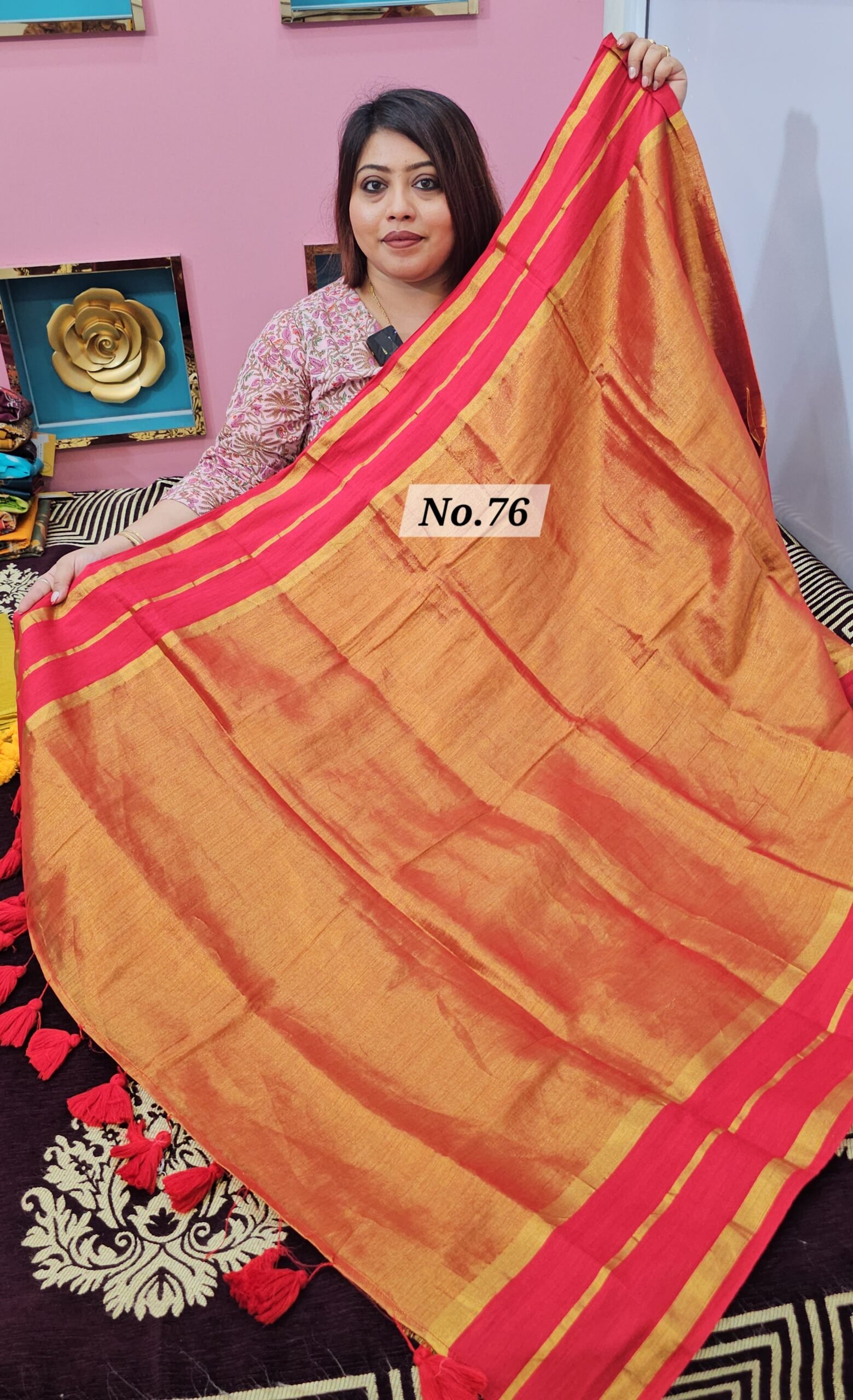 13TH APRIL LIVE - PURE BENGAL HANDLOOM SAREE (NO. 76)