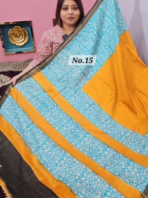 13TH APRIL LIVE - SOFT COTTON SILK DESIGNER SAREE (NO. 15)