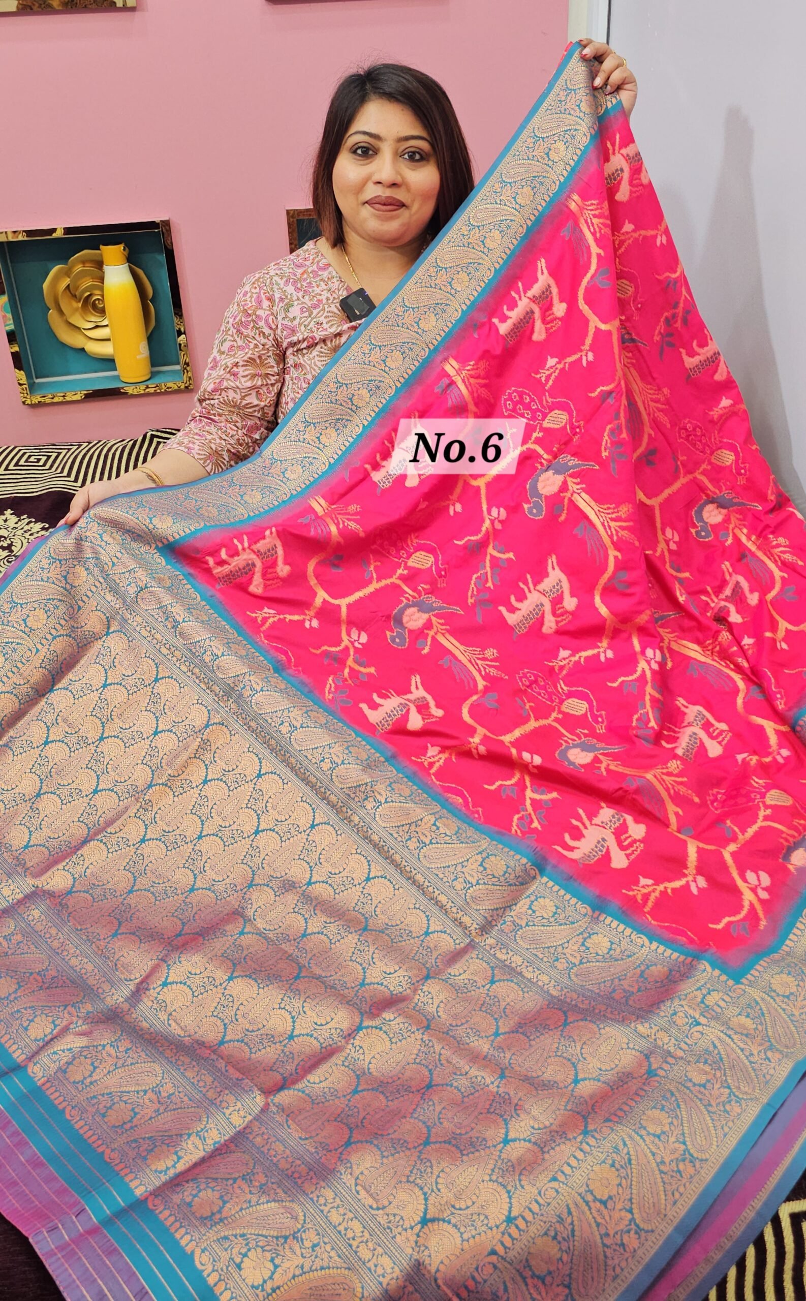 13TH APRIL LIVE - PATOLA SOFT SILK SAREE (NO. 6)