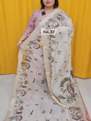 12TH APRIL LIVE - SOFT COTTON SILK DESIGNER SAREE (NO. 32)