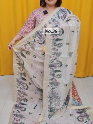 12TH APRIL LIVE - SOFT COTTON SILK DESIGNER SAREE (NO. 36)