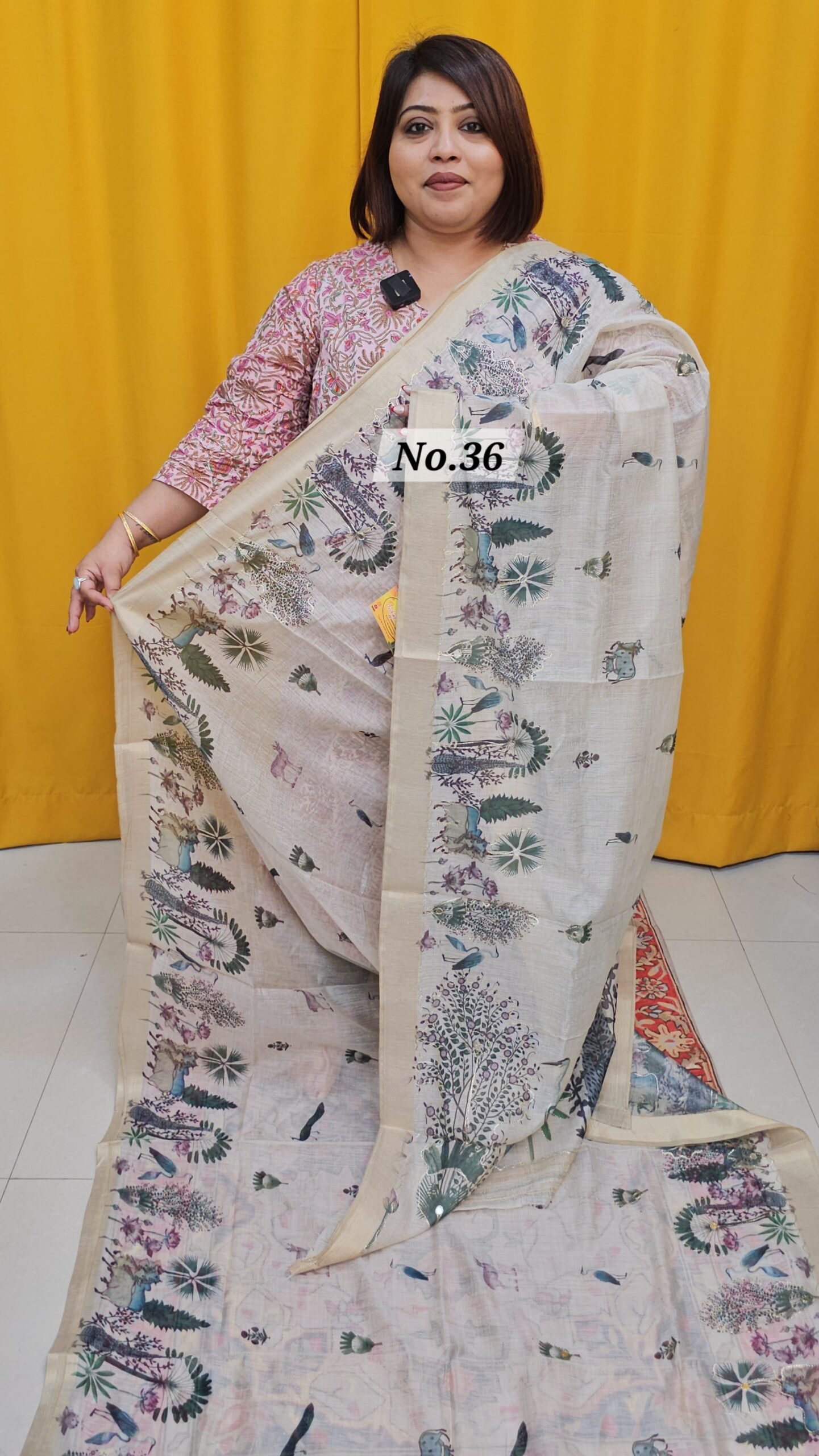 12TH APRIL LIVE - SOFT COTTON SILK DESIGNER SAREE (NO. 36)