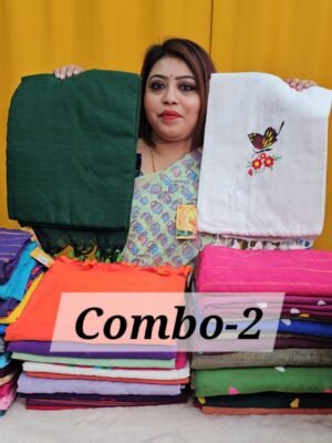 10TH APRIL LIVE - PURE BENGAL HANDLOOM SAREE (COMBO-2)