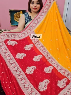 15TH APRIL LIVE - PURE CREPE KHADDI SAREE (NO.2)
