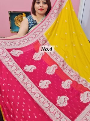15TH APRIL LIVE - PURE CREPE KHADDI SAREE (NO.4)