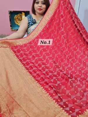15TH APRIL LIVE - PURE CREPE KHADDI SAREE (NO.1)