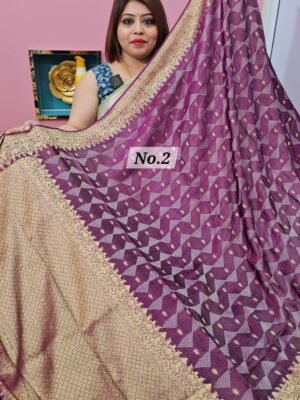 15TH APRIL LIVE - PURE CREPE KHADDI SAREE (NO.2)