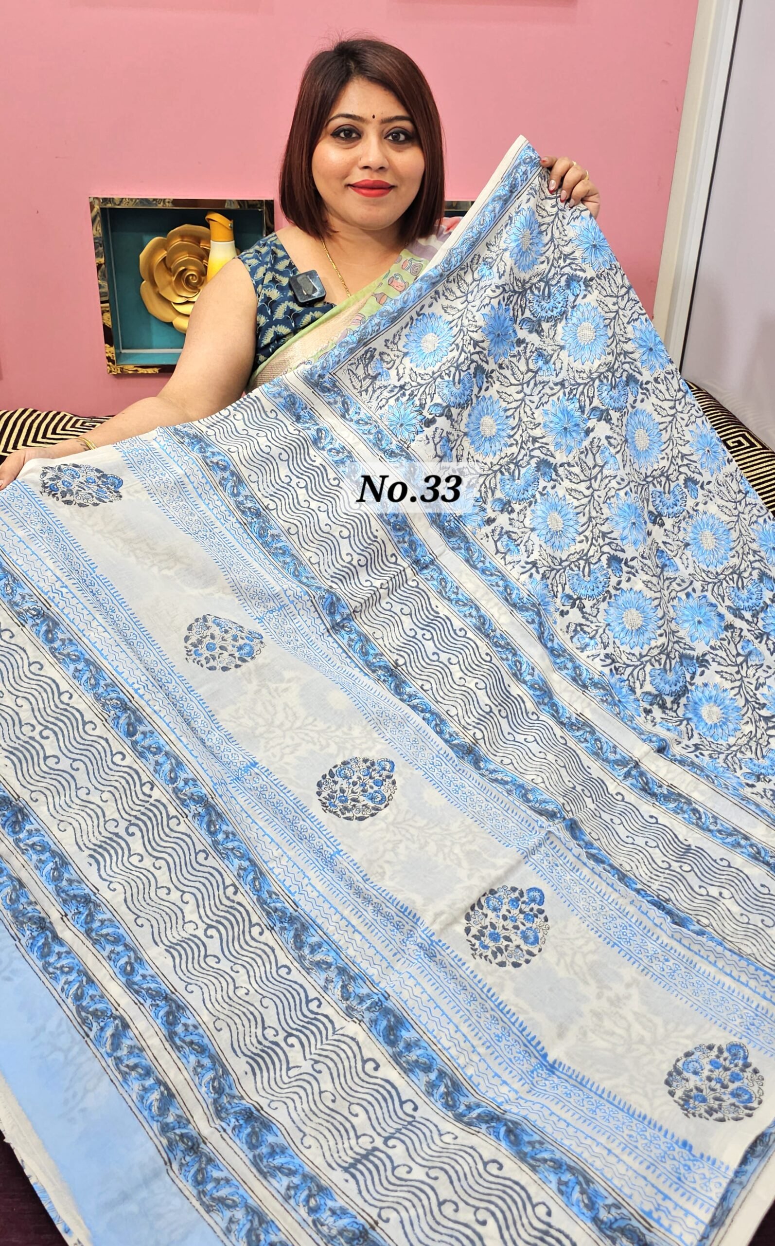 15TH APRIL LIVE - PURE MAL MAL SAREE (NO.33)