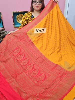 18TH APRIL LIVE - GEORGETT SILK KHADDI SAREE (NO.7)