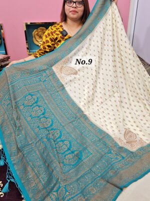 18TH APRIL LIVE - GEORGETT SILK KHADDI SAREE (NO.9)