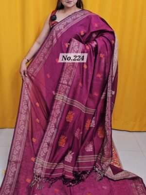 15TH APRIL 2NDLIVE - PURE BENGAL HANDLOOM SAREE (NO.224)