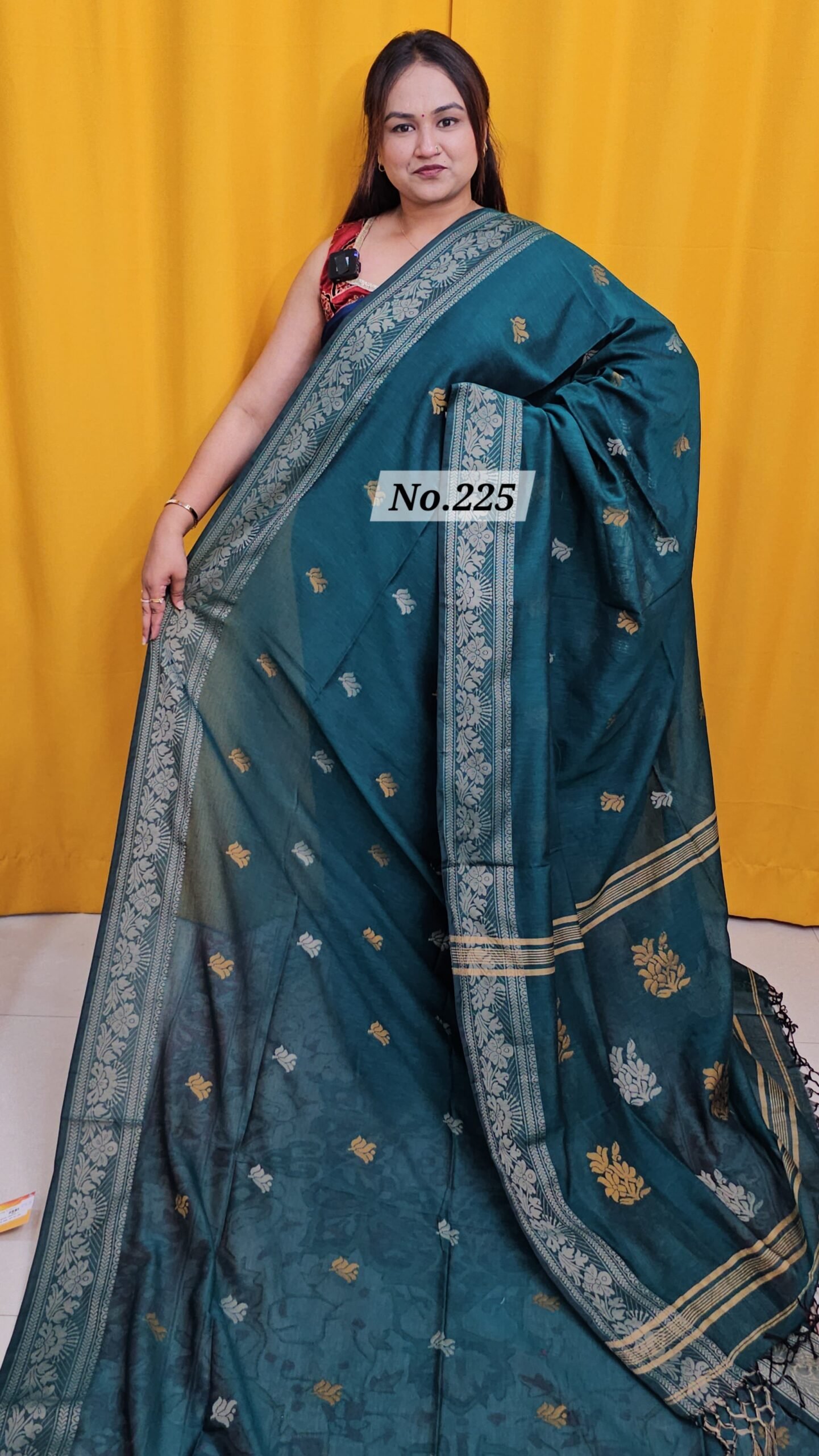 15TH APRIL 2NDLIVE - PURE BENGAL HANDLOOM SAREE (NO.225)