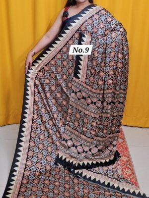 18TH APRIL LIVE - MIRROR CREPE MODAL SAREE (NO.9)