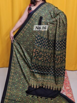 17TH APRIL 2ND LIVE - PURE AJRAKH MODAL SILK SAREE (NO.16)