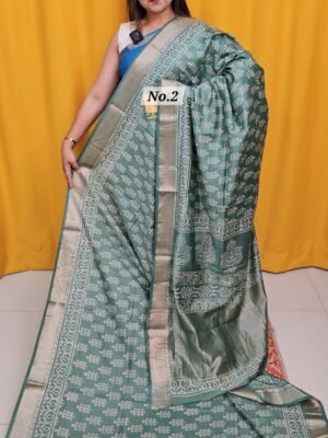 20TH APRIL 2NDLIVE - HANDBLOCK MAHESHWARI SILK SAREE (NO.2)