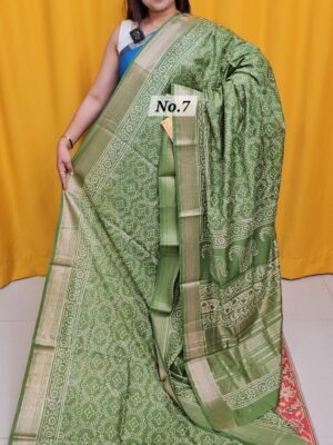 20TH APRIL 2NDLIVE - HANDBLOCK MAHESHWARI SILK SAREE (NO.7)