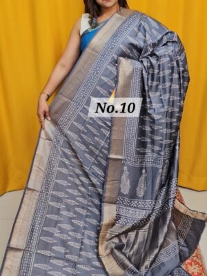 20TH APRIL 2NDLIVE - HANDBLOCK MAHESHWARI SILK SAREE (NO.10)