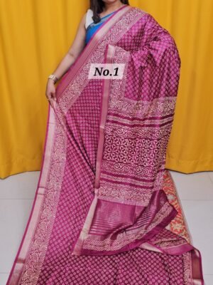 16TH APRIL 2NDLIVE - MODAL MASLIN SILK SAREE (NO.1)