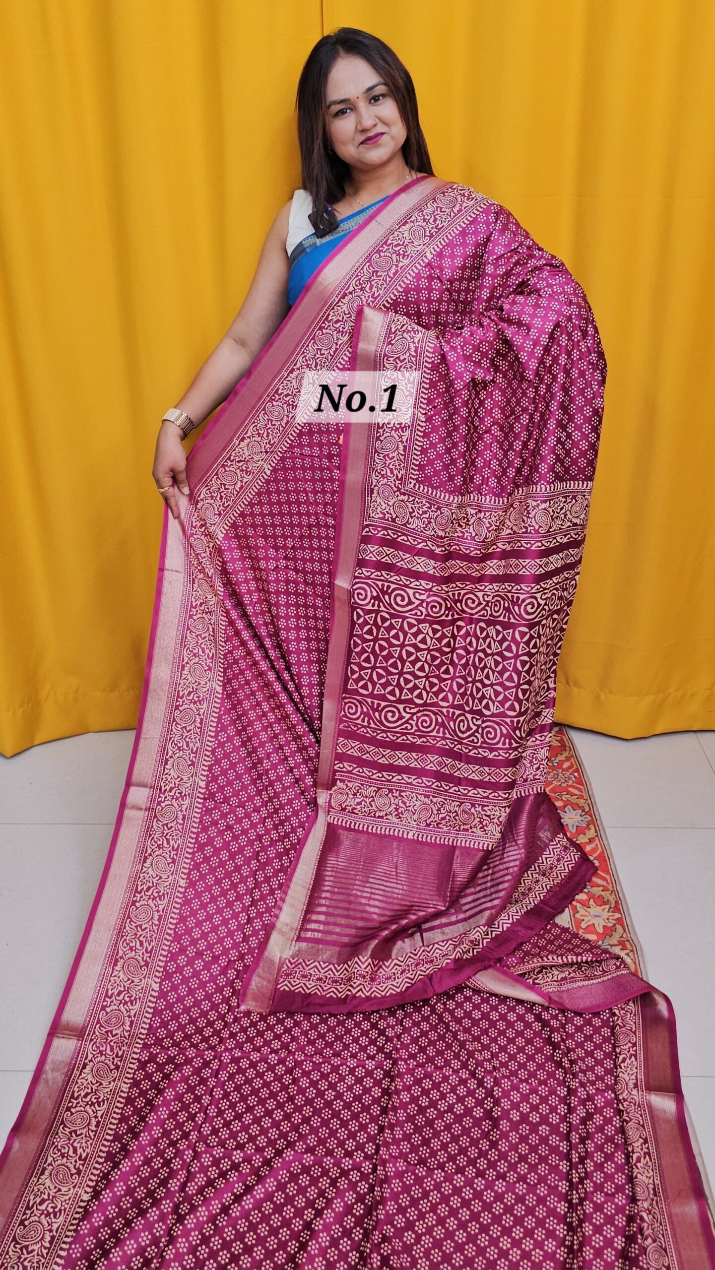 16TH APRIL 2NDLIVE - MODAL MASLIN SILK SAREE (NO.1)