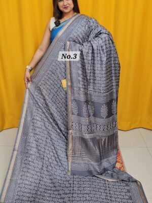 16TH APRIL 2NDLIVE - MODAL MASLIN SILK SAREE (NO.3)
