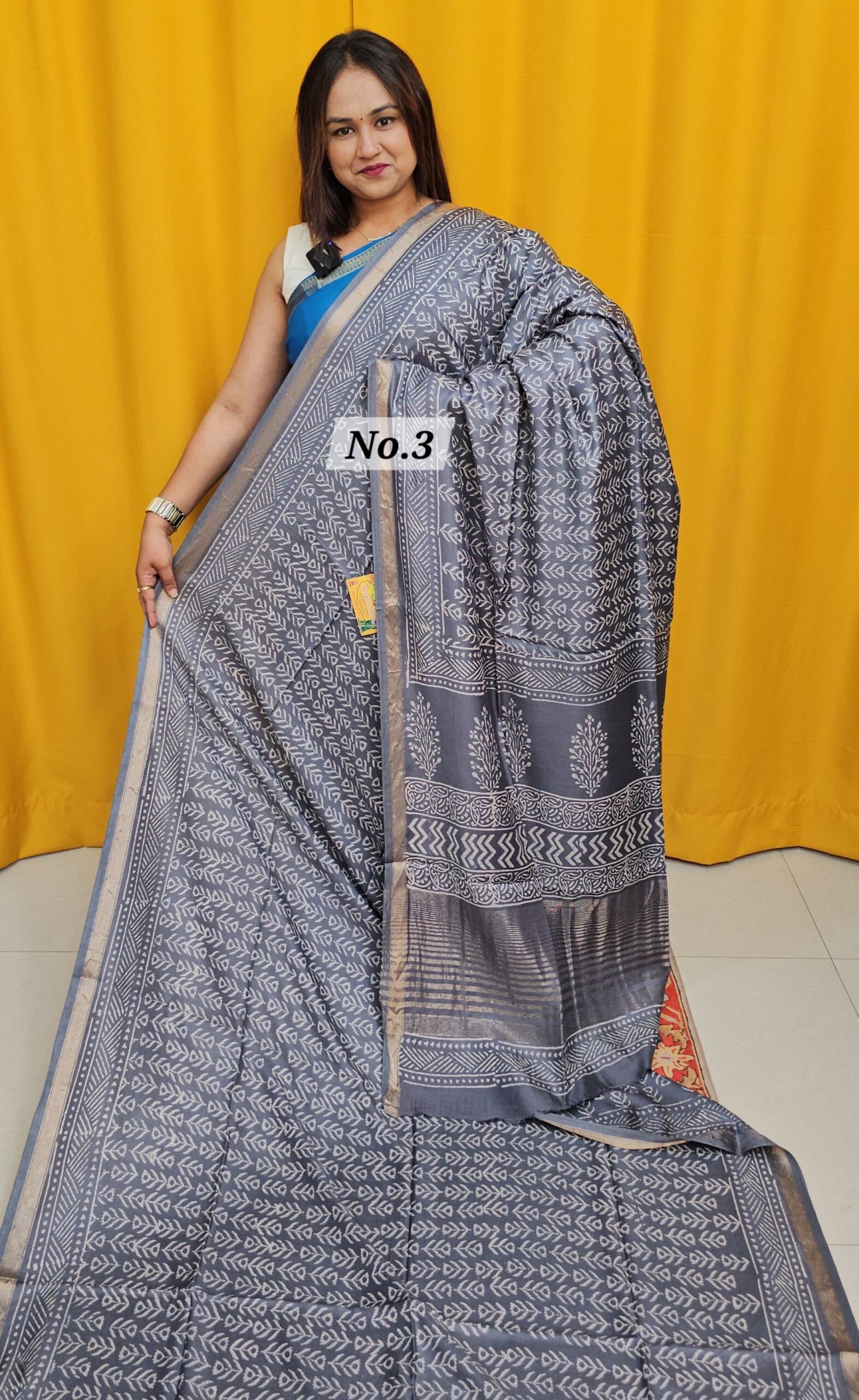 16TH APRIL 2NDLIVE - MODAL MASLIN SILK SAREE (NO.3)