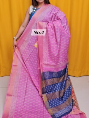 16TH APRIL 2NDLIVE - BAFTA TUSSAR HANDBLOCK SAREE (NO.4)