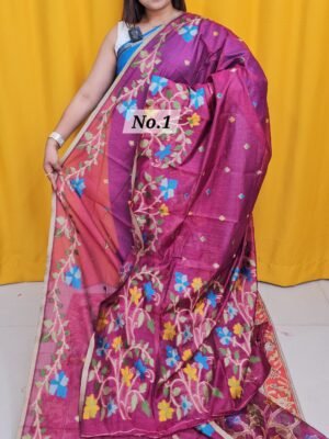 19TH APRIL LIVE - SEMI TUSSAR SOFT SAREE (NO.1)