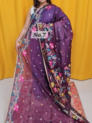 19TH APRIL LIVE - SEMI TUSSAR SOFT SAREE (NO.7)