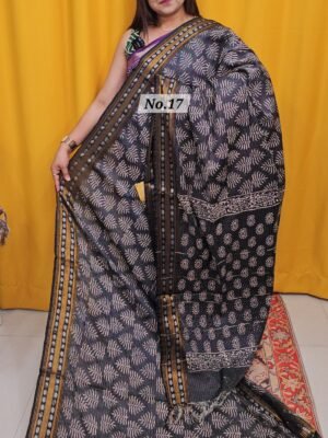 21ST APRIL 2NDLIVE - HANDBLOCK MAHESWARI SILK SAREE (NO.17)