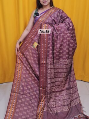 21ST APRIL 2NDLIVE - HANDBLOCK MAHESWARI SILK SAREE (NO.18)