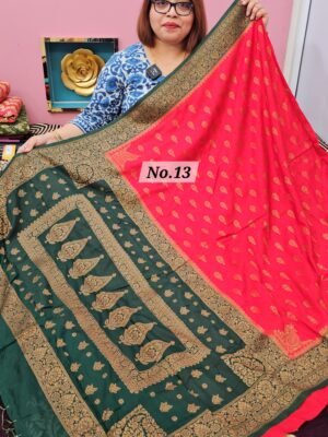 21ST APRIL LIVE - GEORGETT SILK KHADDI SAREE (NO.13)