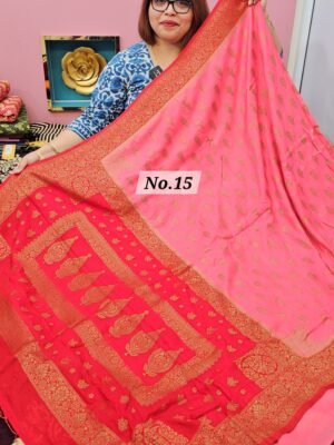 21ST APRIL LIVE - GEORGETT SILK KHADDI SAREE (NO.15)