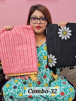 PURE BENGAL HANDLOOM SAREES COMBO-32