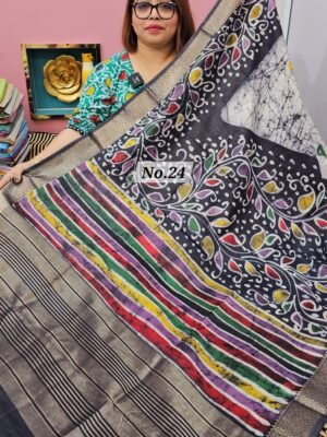 22ND APRIL LIVE - BATIQ MAHESWARI SILK SAREE (NO.24)