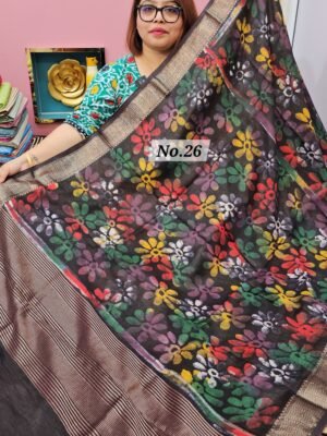 22ND APRIL LIVE - BATIQ MAHESWARI SILK SAREE (NO.26)