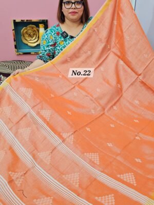22ND APRIL LIVE - PURE BENGAL HANDLOOM SAREE (NO.22)