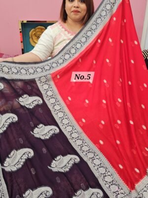29TH APRIL LIVE - PURE CREPE KHADDI SAREE (NO.5)