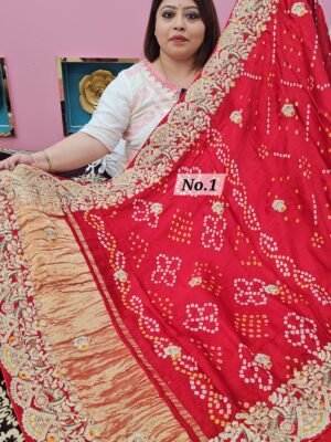 29TH APRIL LIVE - PURE GAZZI HANDWORK PREMIUM SAREE (NO.1)