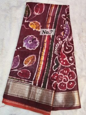 23RD APRIL LIVE - BATIQ MAHESWARI SILK SAREE (NO.7)