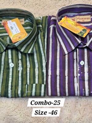 MEN'S SHIRT EADY MADE COMBO-25 (SIZE-46)