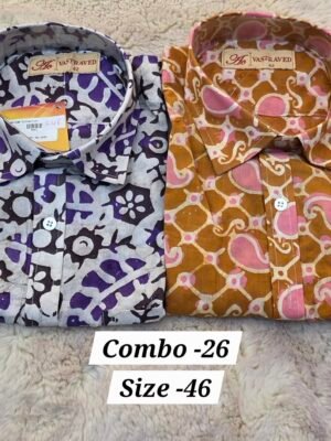 MEN'S SHIRT READY MADE COMBO-26 (SIZE-46)