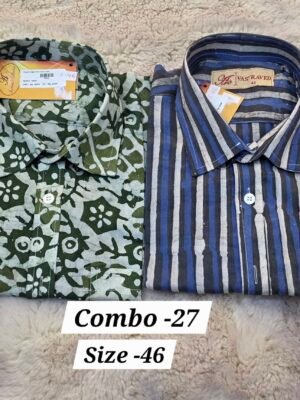 MEN'S SHIRT READY MADE COMBO-27 (SIZE-46)