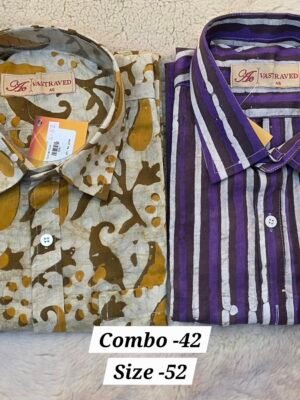 MEN'S SHIRT READY MADE COMBO-42 (SIZE-52)