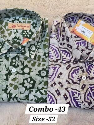 MEN'S SHIRT READY MADE COMBO-43 (SIZE-52)