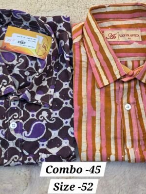 MEN'S SHIRT READY MADE COMBO-45 (SIZE-52)